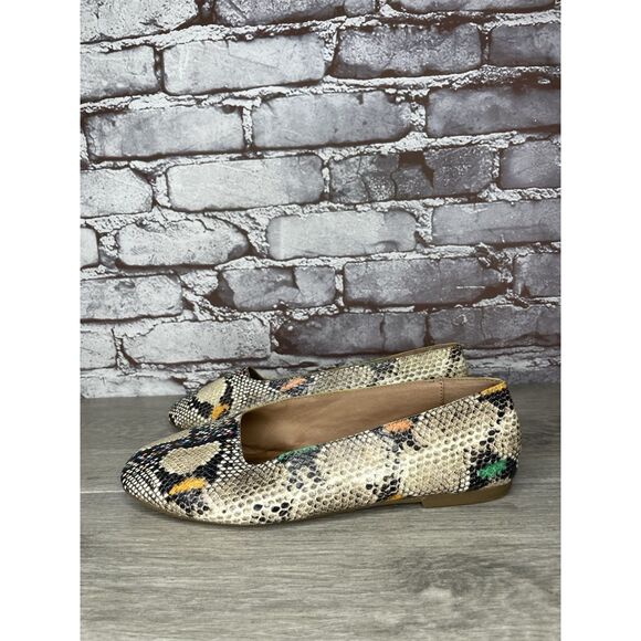Madewell The Cory Snake Embossed Leather Ballet Flats Women’s Sz 8M US/38.5EU - Picture 14 of 16